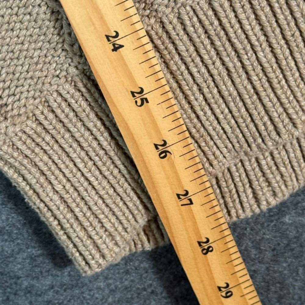 Wallace Barnes Shawl Collar Knit Sweater Beige Organic Cotton Shawl Neck Mens S - Picture 11 of 14